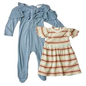 Kate Quinn Bundle Ruffle Romper & Dress Size 3-6 Months